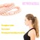 AXEN 8PCS Elastic Hair Tie for Women Girls, Cotton Bands Soft Woven Ponytail Holders for Thick Hair and Curly Hair, Pink Series