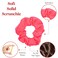 Set of 2 Solid Scrunchies (Neon Pink)