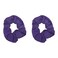 Set of 2 Solid Scrunchies (Purple)