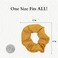 12 Pack Solid Hair Ties Scrunchies (Mustard)
