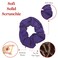 12 Pack Solid Hair Ties Scrunchies (Purple)