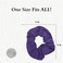 12 Pack Solid Hair Ties Scrunchies (Purple)