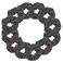 12 Pack Solid Hair Ties Scrunchies (Dark Heather Grey)