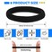 Hair Ties -150 Seamless Cotton Hair Bands pcs for Women and Girls, Elastic Soft Ponytail Holders, No Damage Stretchy Hair Tie for Thick Heavy Curly Hair 150pcs (Black)