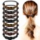 Framendino, 8 Pack Wig Braided Hair Elastic Ropes Invisible Band Ties Ponytail Holders for Women