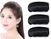 Elandy 3PCS Hair Bun Invisible False Hair Clip Bump It Up Volume Hair Base Fluffy Hair Pad Styling Insert Tool for Women Girls