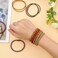 20pcs Hair Tie Bracelets for Women Men, Boho Hair Ties Bracelets Hair Elastics No Damage Ponytail Holders for Thick/Medium/Long Hair (4 Styles, 10 Colors)