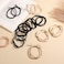 20pcs Boho Hair Ties, Hair Ties Bracelets for Women Men Girls Ponytail Holders Bracelets Elastic Hair Tail for Thick/Medium/Long Hair