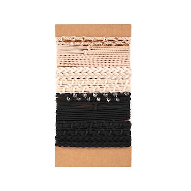 20pcs Boho Hair Ties, Hair Ties Bracelets for Women Men Girls Ponytail Holders Bracelets Elastic Hair Tail for Thick/Medium/Long Hair