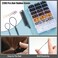 2200 Pcs Elastic Hair Ties, 6 Natural Colors Mini Rubber Bands with Hair Tail Tools and Comb, Hair Accessories for Women, Girls, Toddlers, Babies