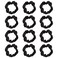 12Pcs Satin Hair Scrunchies, Black Scrunchies Hair Ties Elastic Hair Bands Ponytail Holder Hair Accessories Teen Girl Gifts Trendy Stuff