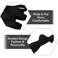 20 PCS Men's Black Knotted Hair Ties - No Damage Elastic Ponytail Holders for Long, Thick, Curly Hair - Strong Bun Holders for Guys