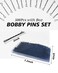 Bobby Pins Black, 500 Pcs Black Bobby Pins, 2 Inch Premium Bobby Pin, Secure Hold Bobby Pins with store box, Hair Pins for Women and Girls