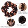 Black Football Scrunchies Sport Elastics Hair Ties Ball Silk Scrunchies Sport Hair Accessories Hair Bands for Women Teens Girls Coach Gift Ponytail Holders Heatless Curls