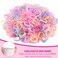 Colorful Mini Rubber Bands with Topsy Tail Styling Tools - Elastic Hair Ties, Hair Cutter, and Hair Accessories for Baby Girls and Women