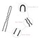 200Pcs 2.4 &amp; 2 Inchs U Shaped Hair Pins Bun Hair Pins Bun Bobby Pins With Storage Box for Women Girls and Hairdressing Salon (Black)