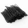 200Pcs 2.4 &amp; 2 Inchs U Shaped Hair Pins Bun Hair Pins Bun Bobby Pins With Storage Box for Women Girls and Hairdressing Salon (Black)