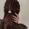 3 Pcs Metal Ball Hair Ties Elastic Hair Bands Simple Round Ball Hair Ropes Ponytail Holder Hair Accessories for Women and Girls