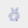 6 Pcs Bunny Ear Scrunchies White Cotton Hair Bands Elastic Hair Ties Scrunchy Hair Ropes Ponytail Holder Hair Accessories for Tie Dye, Women and Girls