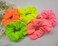 Neon Green Hair Scrunchies Elastic Hair Bands Solid Colors Hair Ties Ponytail Holder Ropes for Women Hair Accessories (5 Pack)