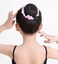 QUUPY Dance Hair Net, 4PCS Bright Color Girls Ballet Bun Covers Mesh String Bobbles Elastic Band Hair Nets Accessories for Dancers Skating Gymnastics Performance