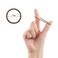 200 Pieces No Crease Elastic Hair Ties,2.5 cm in Diameter Small Hair Elastics,Baby hair Ponytail Holders for Women,Girls and Kids(2 mm x 2.5 cm, Brown)
