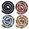 4 Pieces Spiral Lock Hair Tie for Dreadlocks - Iron Wire Embedded, Bendable Ponytail Holders - Long Dreadlock Accessory for Women &amp; Men with Thick Curly Hair