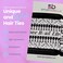 Bowling Hair Accessories, Girls Bowling Hair Ties, No Crease Bowling Ball and Pins Hair Elastics Set for Female Bowlers