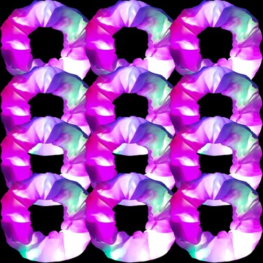 12 Pcs LED Scrunchies 3 Light Modes Elastic Glow Hair Ties Suitable for Neon Parties Light up Hair Scrunchies for Women