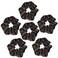 Sufermoe 6 Pcs Satin Silk Hair Scrunchies, Hair Accessories, Soft Hair Ties for Women and Girls, 4.5 Inch, Black