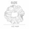 12 Pcs Satin Silk Scrunchies Soft Ties Fashion Bands Hair Bow Ropes Elastic Bracelet Ponytail Holders Accessories for Women and Girls (4.5 Inch, Pure White)