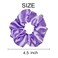 12 Pcs Satin Silk Hair Scrunchies Soft Hair Ties Fashion Hair Bands Hair Bow Ropes Hair Elastic Bracelet Ponytail Holders Hair Accessories (4.5 Inch, Assorted Red and Purple)