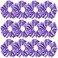 12 Pcs Satin Silk Hair Scrunchies Soft Hair Ties Fashion Hair Bands Hair Bow Ropes Hair Elastic Bracelet Ponytail Holders Hair Accessories for Women and Girls (4.5 Inch, Purple)