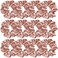 12 Pcs Satin Silk Scrunchies, Soft Hair Ties, Fashion Bands, Bows, Ropes, Elastic Bracelets, Ponytail Holders for Women and Girls (4.5 Inch, Rose Gold)