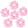 Sufermoe 6 Pcs 4.5 Inch Satin Silk Hair Scrunchies, Light Pink Elastic Hair Ties for Women and Girls, Hair Accessories for Different Hairstyles and Occasions