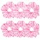 Sufermoe 6 Pcs 4.5 Inch Satin Silk Hair Scrunchies, Light Pink Elastic Hair Ties for Women and Girls, Hair Accessories for Different Hairstyles and Occasions