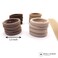 Cyndibands Seamless Hair Ties - Brown - Gentle Hair Ties No Damage, Standard Size 1.5 Inch, Soft and Stretchy Nylon Fabric Ponytail Holders - 12 Count