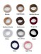 Cyndibands Seamless Hair Ties - Brown - Gentle Hair Ties No Damage, Standard Size 1.5 Inch, Soft and Stretchy Nylon Fabric Ponytail Holders - 12 Count