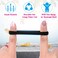 Anezus 50 Pcs Thick Black Hair Ties Large Elastics Bulk Hair Ties Stretch Hair Bands Ponytail Holders for Thick Heavy and Curly Hair