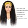 Deep Wave Headband Wigs Human Hair for Black Women 180% Density Brazilian Virgin Human Hair None Lace Front Wigs Machine Made Wigs Glueless Deep Curly Headband Human Hair Wig (18 Inch)