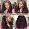 Deep Wave Headband Wigs Human Hair for Black Women 180% Density Brazilian Virgin Human Hair None Lace Front Wigs Machine Made Wigs Glueless Deep Curly Headband Human Hair Wig (18 Inch)