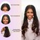 18" Full 360 HD Transparent Lace Front Knotless Braided French Curl Wig with Baby Hair and curly tips - Synthetic hand-made box braids wig for black women Strawberry blond