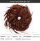 Tousled Updo Messy Bun Hair Piece Scrunchies Synthetic Wavy Extension Ponytail with Elastic Rubber Band Hairpiece Updo Extensions Scrunchies Wavy Hair and Ponytail Chignon Instant Ponytail for Women