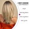 Esmee Synthetic Wigs Long Straight Layered Hairstyle Ombre Black Blonde Gray Ash Full Wigs with Bangs for white Women