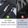 Hair Extension Hanger Double Side Anti-slip Hair Extension Holder with Portable Protection Suit Bag (Black)&hellip;