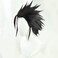 Hedgehog Sea Urchin Head Straight Black Wig Synthetic Eric Border Hair Full Head Cover Daily Cute Anime Halloween Carnival Comic Exhibition Cosplay Hair Natural COS Ombre Wigs with Bangs