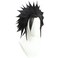 Hedgehog Sea Urchin Head Straight Black Wig Synthetic Eric Border Hair Full Head Cover Daily Cute Anime Halloween Carnival Comic Exhibition Cosplay Hair Natural COS Ombre Wigs with Bangs