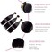 Straight Bundles Human Hair 12 12 12 Inch 100% Unprocessed Brazilian Virgin Hair Weave Bundles Human Hair for Women Remy Trippy Human Hair Bundles Natural Black Raw Weft Hair Extensions