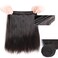 Straight Bundles Human Hair 12 12 12 Inch 100% Unprocessed Brazilian Virgin Hair Weave Bundles Human Hair for Women Remy Trippy Human Hair Bundles Natural Black Raw Weft Hair Extensions