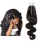 SingleBest 2x6 Deep Part Lace Closure Body Wave Human Hair With Baby Hair 100% Unprocessed Brazilian Virgin Remy Hair Natural Color (16 inches)
